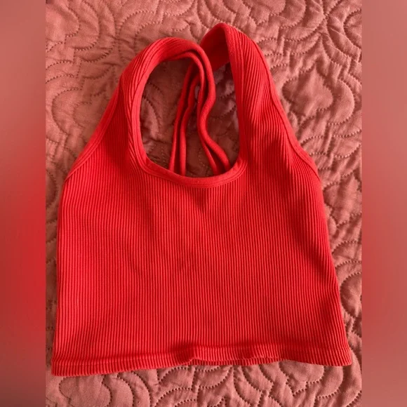 Free People Movement Ribbed Crop Top Small - Picture 2 of 2